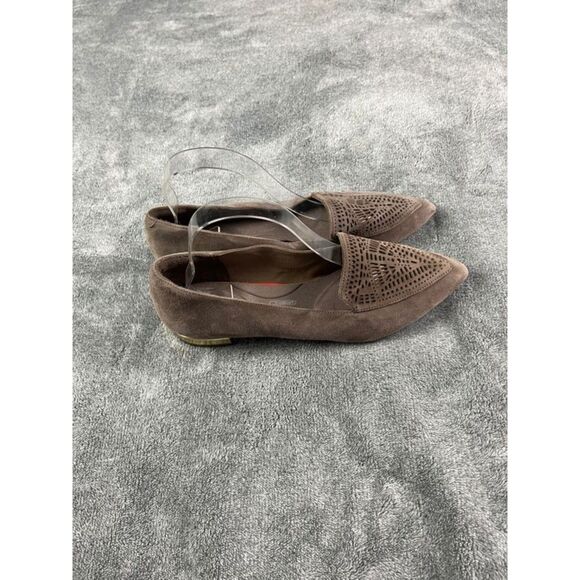 Rockport Women's Total Motion Adelyn Laser Loafer Gray Leather Suede Size 8 - Picture 6 of 10